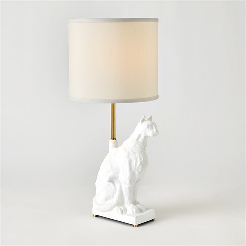 Egyptian Cat Lamp-Matte White