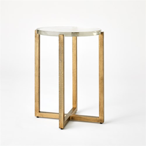 Ice Block Tables-Antique Gold