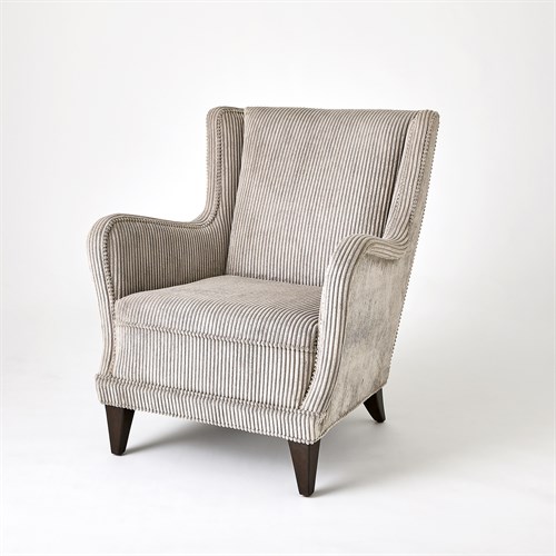 Lounge Chair-Wide Wale Corduroy-Smoke
