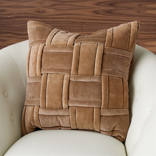 Woven Pillow-Taupe