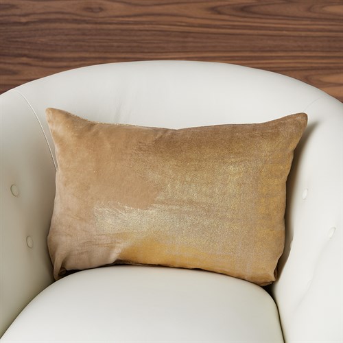 Thunder Lumbar Pillow-Gold Leaf