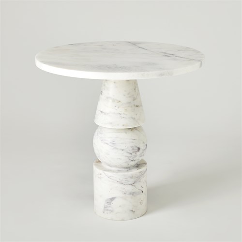 Cargo Table-Banswara White Marble