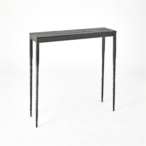 Forrester Console-Blackened/Flamed Marble-Sm