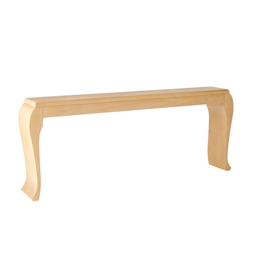 Sliced Cabriole Console-Oak