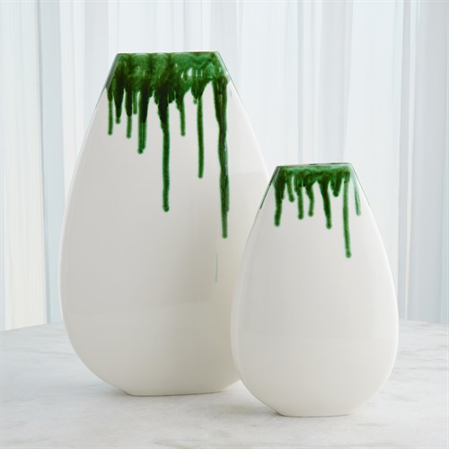 Giant Teardrop Vases-Emerald