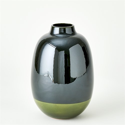 Tidal Vase-Dark Green-Short