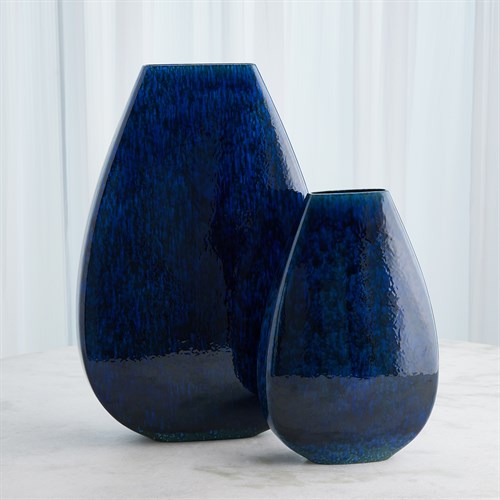 Giant Teardrop Vases-Cobalt