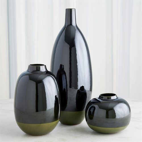 Tidal Vase Collection-Dark Green