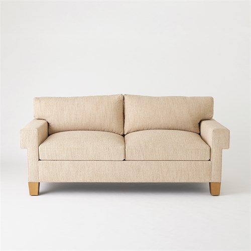 Square Arm Sofa-Natural