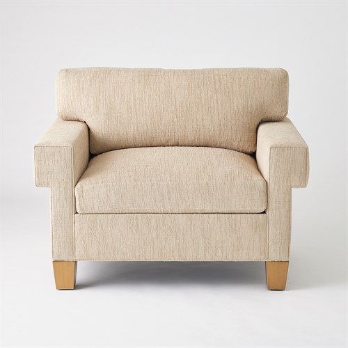 Square Arm Chair-Natural