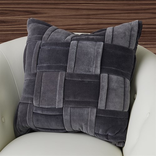 Woven Pillow-Grey