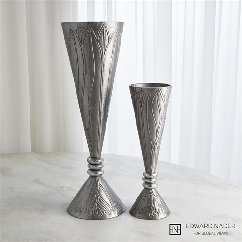 Leaf Vases-Nickel