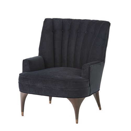Duncan Chair-Black Velvet