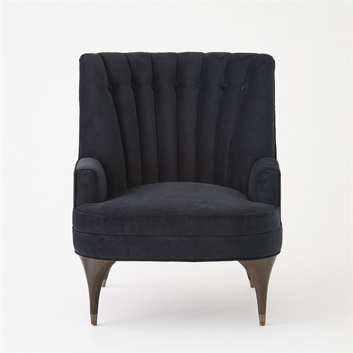 Duncan Chair-Black Velvet