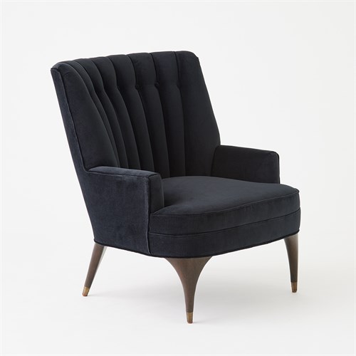 Duncan Chair-Black Velvet