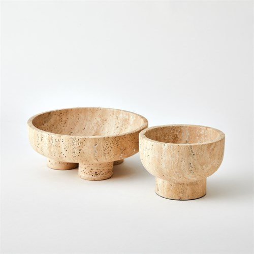 Priory Bowls-Travertine