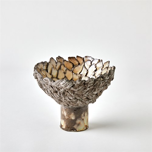 Petaled Pedestal Compote-Natural