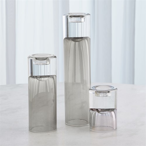 Radiant T-Lite Holder/Vases-Grey