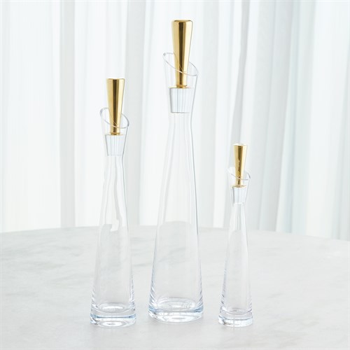 Slant Decanters-Gold