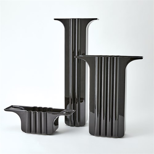 Flying Column Vases-Black