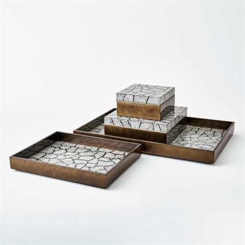 Eggshell Boxes & Trays-Antique Gold Leaf