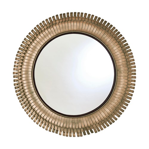 Layered Sunburst Wall Mirror-Antique Gold