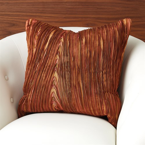 Ribbon Pillow-Rust