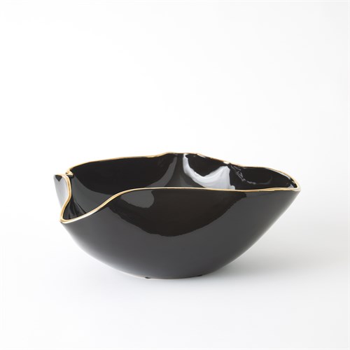 Currents Bowl-Black/Gold