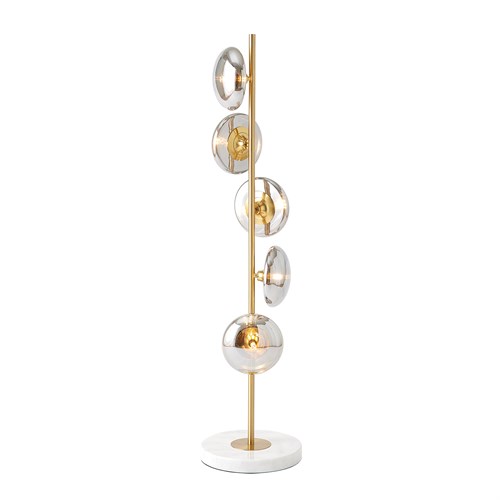 Stellar Floor Lamp-Smoke/Brass