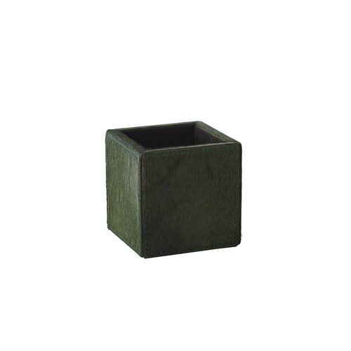 Posh Pencil Cup-Hair-On-Hide Green