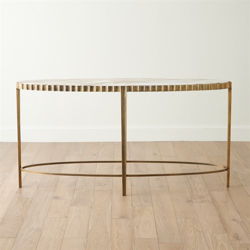 Liberty Console-Vintage Brass/Calcutta Gold Marble