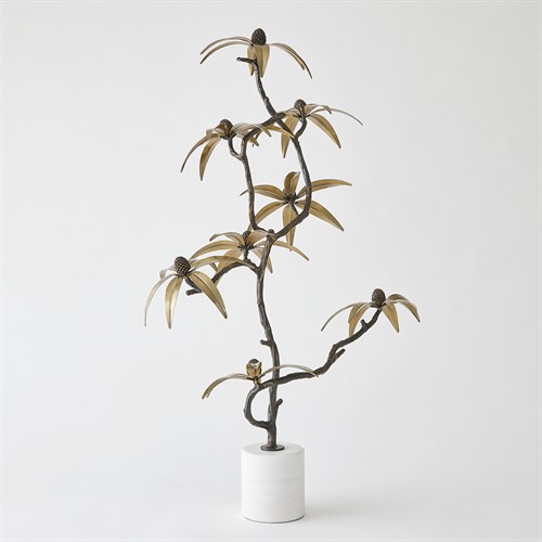 Black-Eyed Susan Sculpture-Bronze/Brass