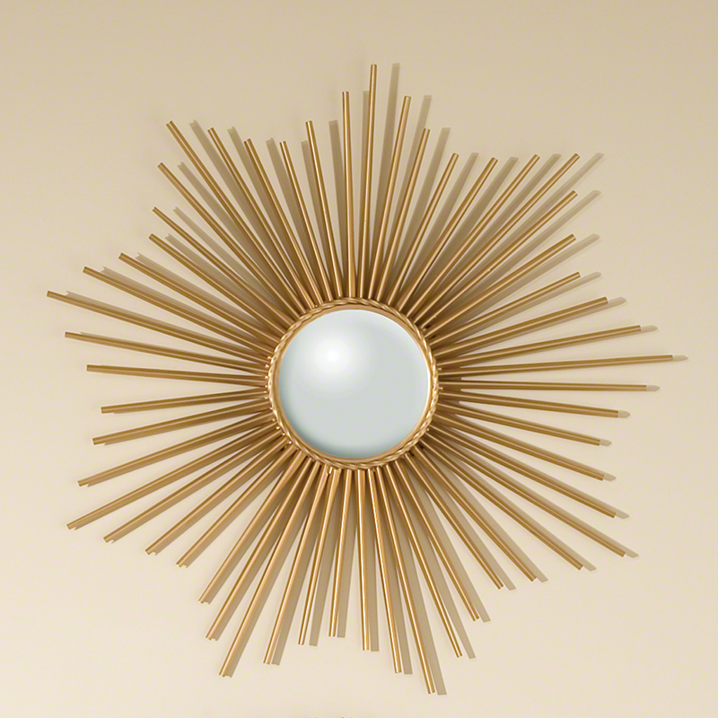 Global Views S Mini Sunburst Mirror Gold 9 90663