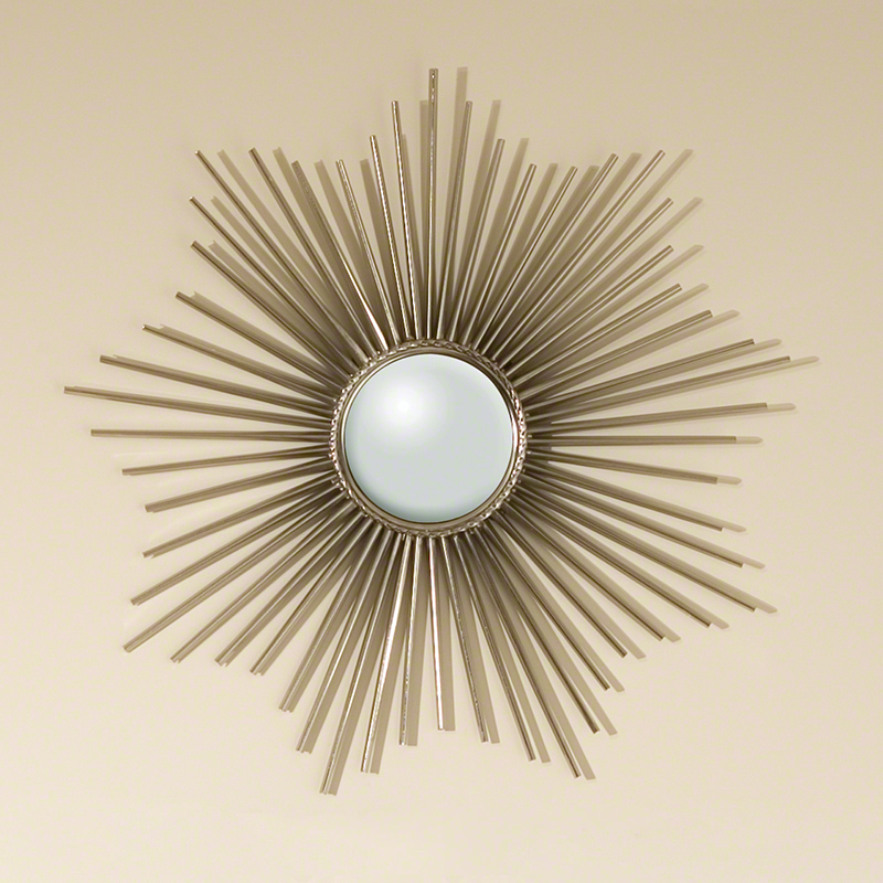 Mini Sunburst Mirror-Nickel Mini Sunburst Mirror-Nickel