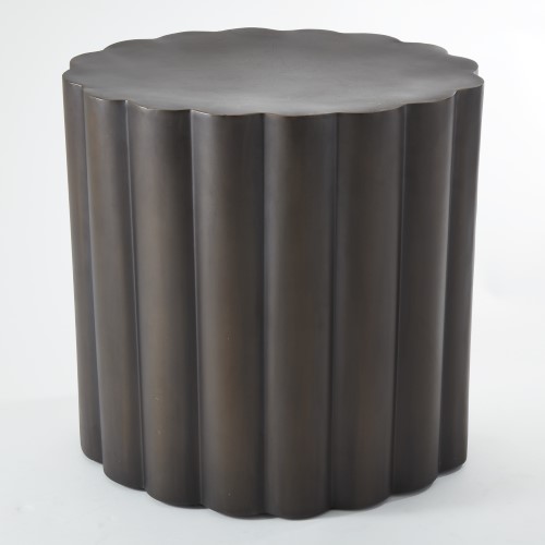 Fluted Table-Antique Bronze Finish