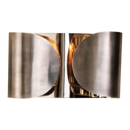 Hardwired Folded Sconce-Antique Silver/Nickel Hardwired Folded Sconce-Antique Silver/Nickel