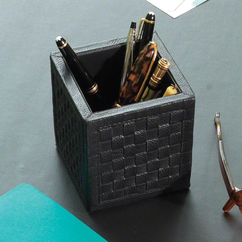 Woven Pencil Cup-Black Woven Pencil Cup-Black
