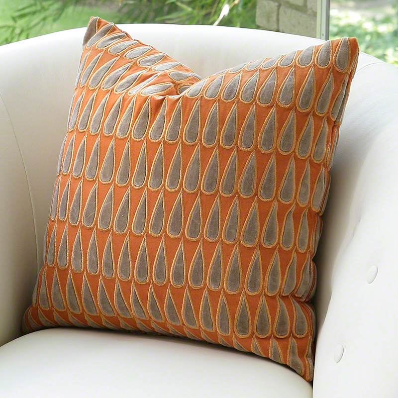 Copper Rain Drops Pillow Copper Rain Drops Pillow