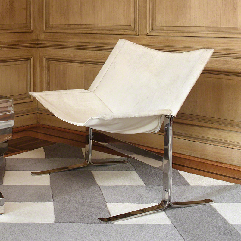 Cantilever Chair-Hair On-White Cantilever Chair-Hair On-White