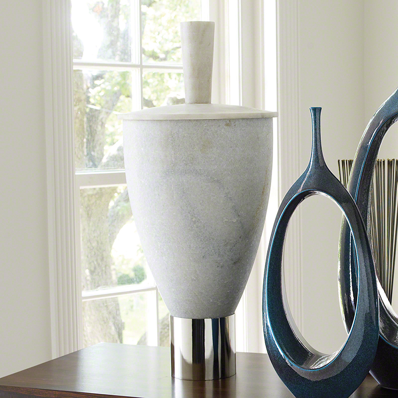 Grande Marble Jar With Lid Grande Marble Jar With Lid