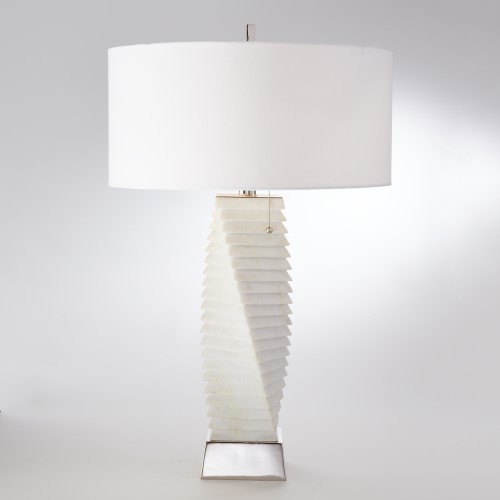 Twisted Marble Lamp