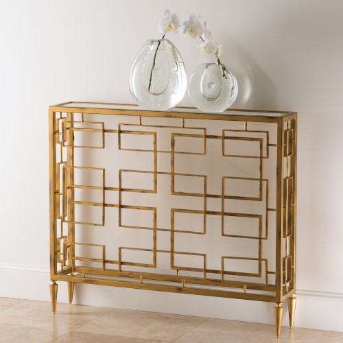Open Block Console-Gold Open Block Console-Gold