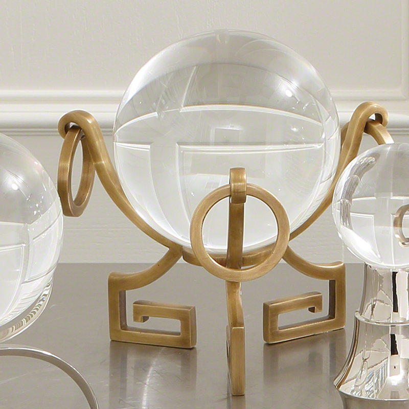 Greek Key Stand-Brass Greek Key Stand-Brass