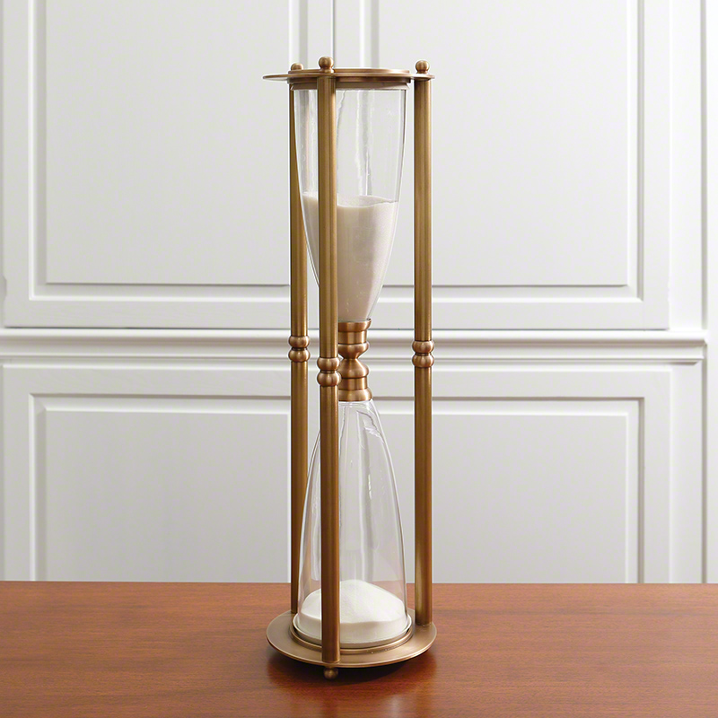 Hour Glass-Antique Brass Hour Glass-Antique Brass