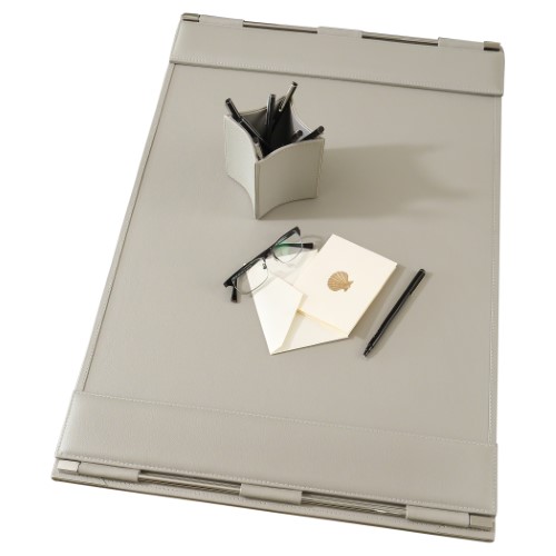 Flap Desk Blotter-Grey Flap Desk Blotter-Grey