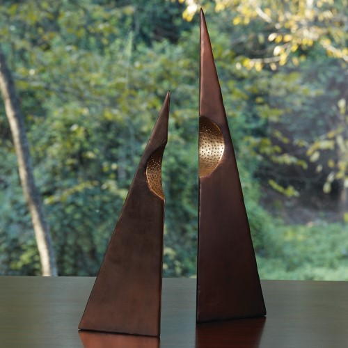 Pyramid Sculpture- Pair Pyramid Sculpture- Pair