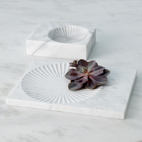 Carved Marble Plateau-White Carved Marble Plateau-White