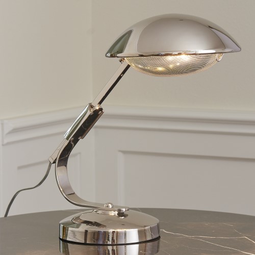 Gordon Extendable Desk Lamp-Nickel Gordon Extendable Desk Lamp-Nickel