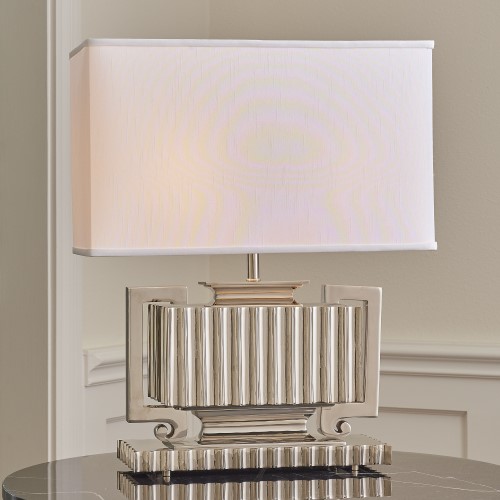Fluted Urn Lamp-Nickel Fluted Urn Lamp-Nickel