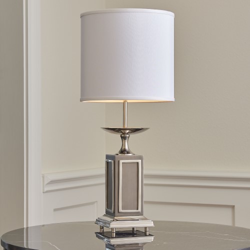 Greco Lamp-Nickel/Charcoal Greco Lamp-Nickel/Charcoal